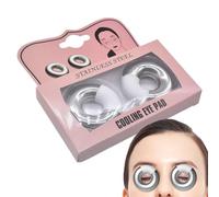 Impacco Freddo Occhi Cerchio Acciaio Inox, Cura Della Pelle Con Impacchi Freddi Per Le Occhiaie, Accessorio Viso Rinfrescante Morbido Ergonomico Multiuso per Donne di Tutte le Età