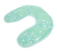 Impacco per Il Collo con Perline di Gel, Impacco di Ghiaccio a Forma di U, Impacco Freddo Riutilizzabile per Il Collo, Fascia per Il Collo Terapeutica per Lesioni Sportive Gonfiore(27cm-Verde)