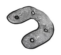 Impacco per Il Collo con Perline di Gel, Impacco di Ghiaccio a Forma di U, Impacco Freddo Riutilizzabile per Il Collo, Fascia per Il Collo Terapeutica per Lesioni Sportive Gonfiore(27cm-Nero)