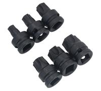 Impact 1/2" Drive Shallow Stubby Torx Star Maschio Bit Sockets T55 - T100 Set...