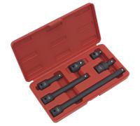 Sealey Impact Adattatore E Prolunga Set 6pc 1.3cmSq Drive AK5514