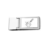 Impact Danger Earth Meteorites Slim Money Clip Acciaio Holder Pocket Wallet
