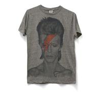 Impact T-shirt David Bowie 'Aladdin Sane' stampa grande Subway Heather Large