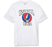 Impact Merchandising - Maglietta da Uomo Grateful Dead Steal Your Face Logo, Bianco, L