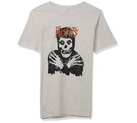 Impact Merchandising Uomo Misfits Classic Skull T-Shirt, Vintage Bianco, Small