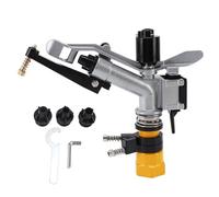Impact Sprinkler - rotazione automatica a 360 gradi, interfaccia FNPT da 1-1/2 pollici, per giardino da cantiere