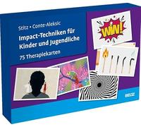 Impact-Techniken für Kinder und Jugendliche: 75 Therapiekarten mit 24-seitigem Booklet in hochwertiger Klappkassette, Kartenformat 16,5 x 24 cm.