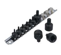 Impact Torx Star Bit Sockets 1/4" 3/8" Drive T10 - T50 Set da 10 pezzi Bergen