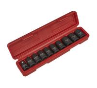 Sealey Impact Torx Star Femminile Presa Set 10pc 1.3cmSq Drive AK2301