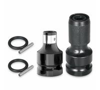 Impact Wrench Bit Adapter, Set di Adattatori a Bussola, 1/2" Adattatore per Presa da Attacco Quadro a 1/4" con Codolo Esagonale, Utensile Multifunzione per Chiavi Elettriche e Cricchetti, 2 Pezzi