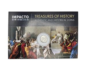 IMPACTO COLECCIONABLES Autentiche Monete dell'Antichità - 1 Denario d'argento della Repubblica Romana 509-27 BC. Certificato di Autenticità