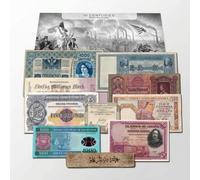 IMPACTO COLECCIONABLES | Collezione di 10 Banconote Antiche Autentiche dal 1792-3 al 2014, 4 Secoli di Storia | Include Certificato di Autenticità - Un Regalo Perfetto per i Collezionisti