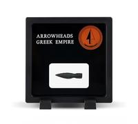 IMPACTO COLECCIONABLES |Punta a freccia autentica dell'antica Grecia con oltre 2000 anni + cornice espositore | Artefatto storico originale per elevare la tua collezione al livello successivo