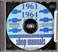 Impala Bel Aria Negozio Manuale CD 1961 1962 1963 1964 Ss Chevrolet Biscayne
