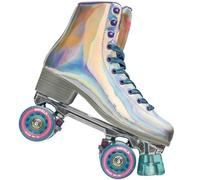 Impala Quad Skates Discoroller Rollerskates Damen Arcobaleno Argento Olografico
