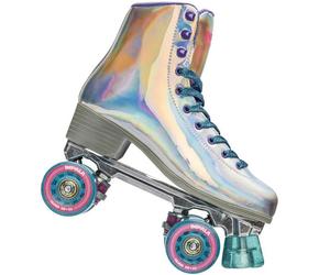 Impala Quad Skates Discoroller Rollerskates Damen Arcobaleno Argento Olografico