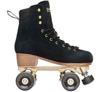 Impala Samira Quad Roller Skates Rollschuhe Donna Black Night Wildleder Gold