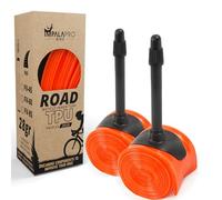 IMPALAPRO Camera d'aria TPU Bici da Corsa Ultraleggera 28g - Compatibile con Camera d'aria Bici da Corsa 700x18/23/25/28/30/32C Valvola Presta 45/65/85mm - Camera d'aria Bici 28 (TPU 2Pcs - Val 65mm)