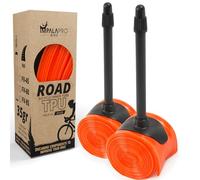 IMPALAPRO Camera d'aria TPU Bici da Corsa Ultraleggera 35g Spessore 0.25mm - Compatibile con Camera d'aria Bici da Corsa 700x18/23/25/28/30/32C Valvola Presta 45/65/85mm (2u 85mm 35g)