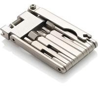 IMPALAPRO Kit Attrezzi Bici Portatile 13 in 1 con Smagliacatena Integrato e Chiavi Allen - Multitool Bici da Corsa e MTB - Acciaio CR-V Ultraleggero 147g e Compatto 75x45x12mm (Arancione)