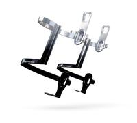 IMPALAPRO Portaborracce per bicicletta laterale MTB e strada ultraleggero 34 g (bianco 2pc)