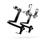 IMPALAPRO Portaborracce per bicicletta laterale MTB e strada ultraleggero 34 g (grigio 2pc)