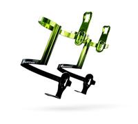 IMPALAPRO Portaborracce per bicicletta laterale MTB e strada ultraleggero 34 g (verde lime 2pc)