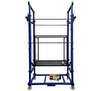 Impalcatura Elettrica Portatile, Piattaforma Elevatrice For Impalcature Telecomandate, Con Rotelle Mobili, For Magazzini, Casa, Cantiere(Raise 3M/9.84FT)