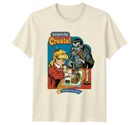 Impara a creare Smashing & Screaming Retro Dark Humor Graphic Maglietta...