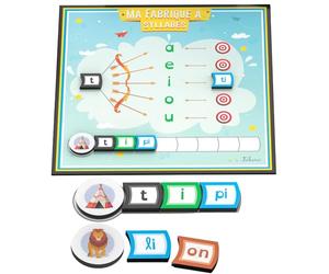 Impara a leggere il francese con il tuo arco 3-8 anni, gioco educativo magnetico, sillabe e prime parole, giocattolo per bambine, regalo per bambini