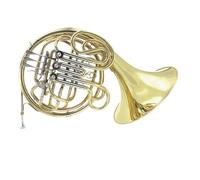 Impara A Suonare Questo Corno Francese A Quattro Tasti E Due File Con Uno Strumento A Fiato Trasposto. Corno Francese In Ottone