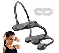 Impara i testi Cuffie a conduzione ossea Auricolari wireless con orecchio aperto Cuffie sportive Cuffie da corsa wireless impermeabili con fino a 8 ore di riproduzione per l'ent