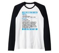 Impara Il Francese Hanno Detto Divertente Maglia con Maniche Raglan