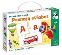 Impara l'alfabeto con questo puzzle educativo per bambini dai 3 ai 6 anni.