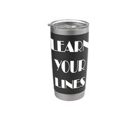 Impara le tue linee recitando Bicchiere termico in acciaio inox doppia parete