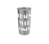 Impara le tue linee recitando Bicchiere termico in acciaio inox doppia parete
