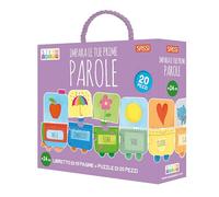 Impara le tue prime parole. Steam puzzle. Con puzzle