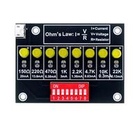 Impara rapidamente l'elettronica Set di circuiti stampati per principianti Pratica di saldatura e allenamento con resistori Elettronica di apprendimento sicuro