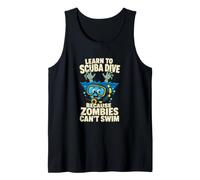 Imparare A Immersione Zombie Umorismo Avventura Subacquea Canotta
