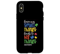 Imparare piccole cose porta a grandi cose apprendimento laurea Custodia per iPhone X/XS