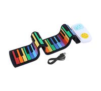 Imparare suonando Tastiera arrotolabile per pianoforte, pianoforte in silicone ecologico con funzione di registrazione, buona qualità, buona