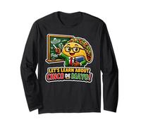 Impariamo a Conoscere Cinco De Mayo Funny Teacher Taco Maglia a Manica