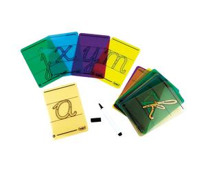 Impariamo a Scrivere in Corsivo - 26 Schede con Pennarello