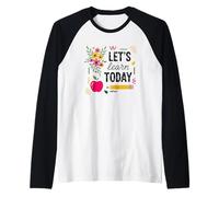 Impariamo Oggi Tema Motivazionale per Insegnanti Maglia con Maniche Raglan