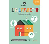 Imparo l'alfabeto. Scrivo e cancello. Con pennarello cancellabile. Con 40 Carte