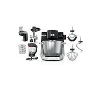 Impastatrice BOSCH MUMS6ZS34, 1600 W, Programmi Automatici, Ciotola XXL da 5.5 L in Acciaio Inox, Frusta e Ganci, Dischi Vari, Frullatore, Accessori Inclusi Lavabili Lavastoviglie, Nero