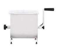 Impastatrice Carne Manuale e Coperchio Argento Acciaio Inox