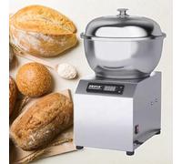 Impastatrice elettrica commerciale, 1800 W ad alta potenza con doppia rotazione e timer, macchina impastatrice multifunzione in acciaio inossidabile per ristoranti e panetterie.