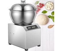 Impastatrice elettrica in acciaio inox da 1800 W, impastatrice commerciale da 11/18 libbre, impastatrice for pane con supporto a doppia rotazione for ristorante e pizzeria(5KG)