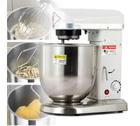 Impastatrice, impastatrice commerciale da 350 W/500 W, frullatore elettrico per impastare con ciotola in acciaio inox, gancio per impastare, frusta piatta, macchina per impastare multifunzio